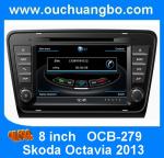 Ouchuangbo stereo satnavi car kit S100 Skoda Octavia 2013-2015 with USB 1080P