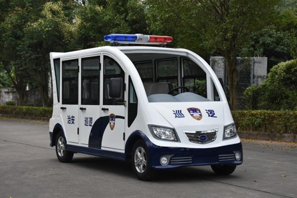 Mini Bus Full Enclosed 48V 4KW Electric Security Patrol Cars With AC Motor