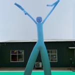 Weddings Inflatable Tube Man With Blower 110V Customized Air Dancer