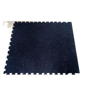 1000X1000X15mm Interlocking Rubber Mat Puzzle Edge Interlocking Fitness Mats
