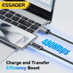 ESSAGER ES-X47 Series 120W Type C Charging Cable USB to USB C