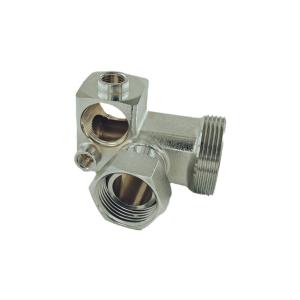 China ISO 228 Brass Pipe Fittings 5 Way Inch Tee F/F/F/F/M Thread factory