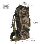 Waterproof Outdoor Tactical Bag Built - In Aluminum Frame 70 * 30 * 20cm For