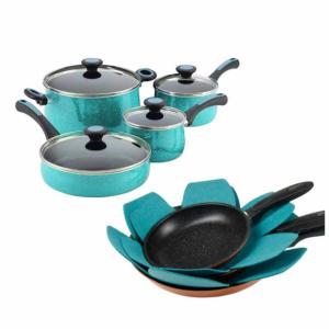 China Cyan Felt Pan Separators Protectors For Stacking Cookware factory
