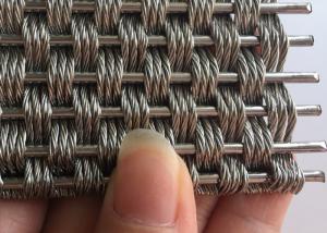 China Crimped 5.5mm Decorative Architectural Woven Wire Mesh Anti Corrosion factory