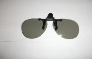 China Clip On Plastic Circular Polarized 3D Glasses Efficiency 99.7% factory