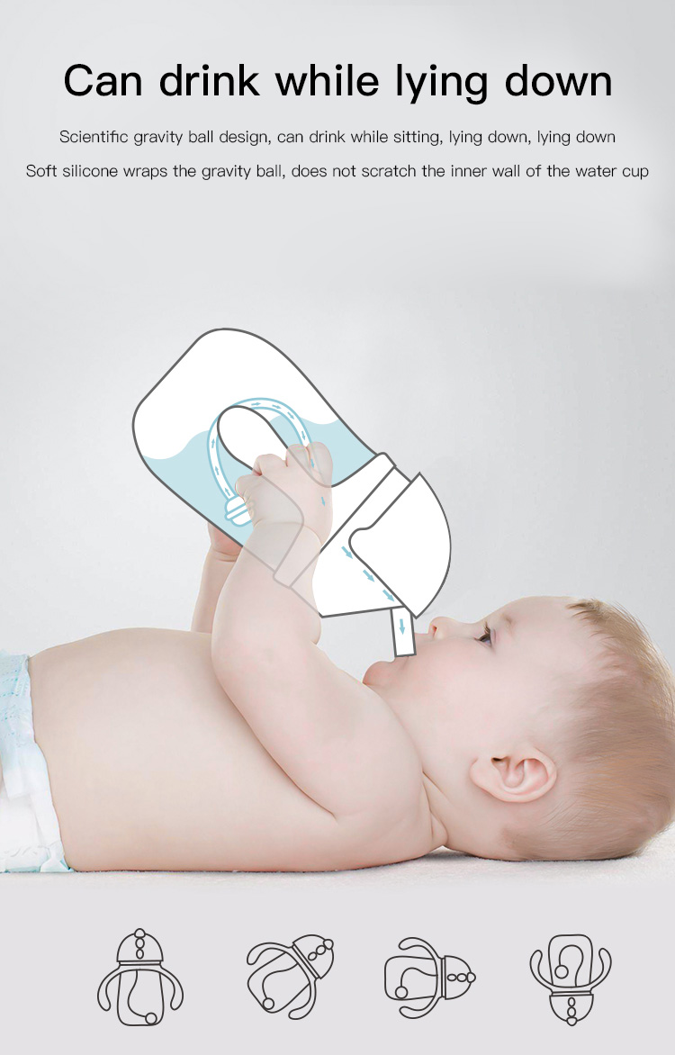 OKADI New Design BPA Free Trittan Carton Custom Plastic Kids Water Bottle, Non Spill Plastic Water Cups With Straw