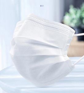China Waterproof Wearing Medical Mask Light Blue 3 Layer Non Woven Mask factory