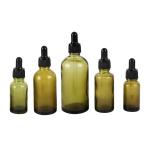 Olive Green Glass Tincture Bottles Essential Oil Glass Dropper Bottles 5ml 10ml