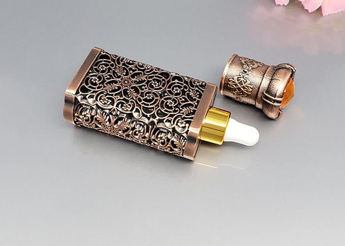 10ml Capacity Fancy Empty Cosmetic Glass Bottles With Dropper Cap For Essential Oil
