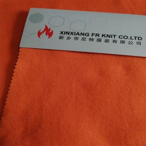 China 7oz Knitted Interlock FR Cotton Fabric Arc Rated 160 Cm Width factory