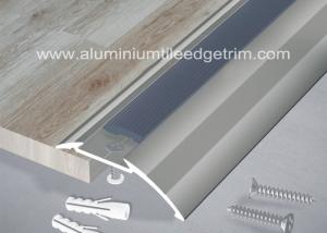 China Anti Slip Aluminium Floor Trims Threshold Ramp Edging Profile With PVC Rubber factory