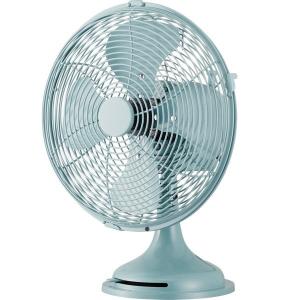 China 30W Adjustable Tilt Retro Table Fan Vintage Style DC Motor 3 Speed Airflow factory