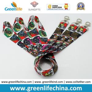 China Promotional Custom Polyester Neck Lanyards Fashionable Full Heat Transfer Printing factory