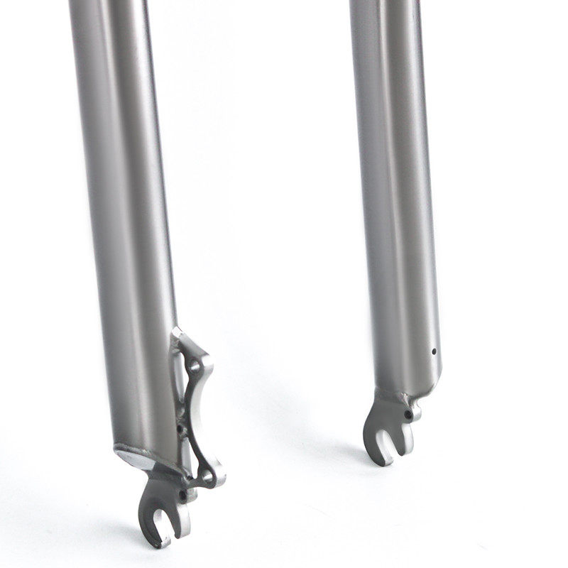 Off Road Mtb Titanium Bike Fork Snow Bike Fork 135mm / 150mm Hub Space