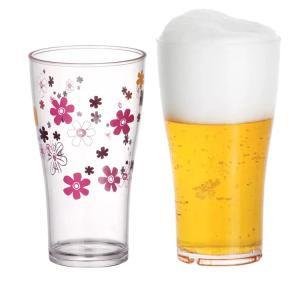 China High Durable Acrylic Beer Glasses Food Grade Plastic Pint Beer Glass factory