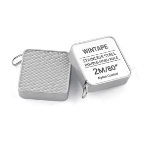China Wintape Custom Logo High Quality Mini 2M Tape Measure Zinc Case For Gift Promotion Durable Steel Measuring Tape factory