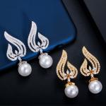 Fashion Colors AAA CZ Hoop Earrings For Women Silver Color Crystal Girl Hoops