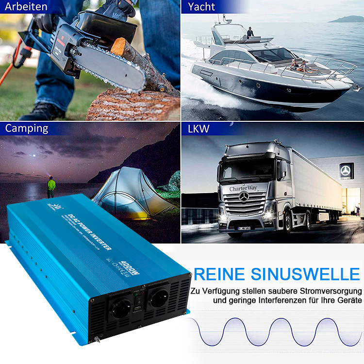 50/60HZ Pure Sine Wave Inverter , Yacht 48V Inverter Pure Sine Wave