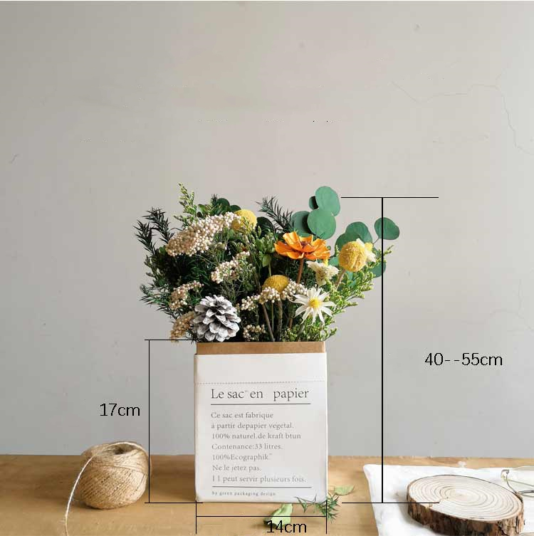 Black Paperboard Letter Pocket Bouquet Rose Packaging Holder Bag for Flower Packaging