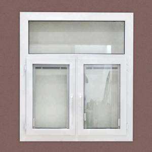 China Indoor Frosted Double Glazed Windows With Casement Vinyl Grilles factory