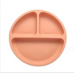 Food Grade Silicone Baby Kids Placemat Divided Baby Suction Plates for Toddler