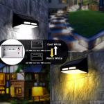 Waterproof Decorative Solar Fence Light 150mA Constant Bright Wall LED Garden 5V