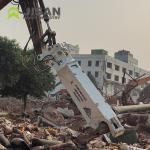 Single Cylinder Hydraulic Rotating Concrete Scrap Shear For Excavator