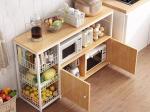 1.2 Meters 3 tier vegetable rack Black Multifunction Kitchen Appliance Storage