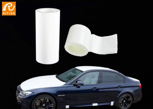 Anti UV 12 months outdoor use Automotive Protective Film Adhesive White For Car