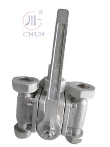 China Low Temperature 5 Way Ball Valve DN25 SS304/SS316 For Liquid Gas factory