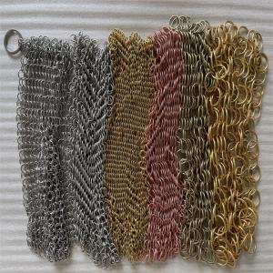 China 20mm ring diameter Stainless Steel Metal Ring Curtain Mesh for Interior Decoration factory