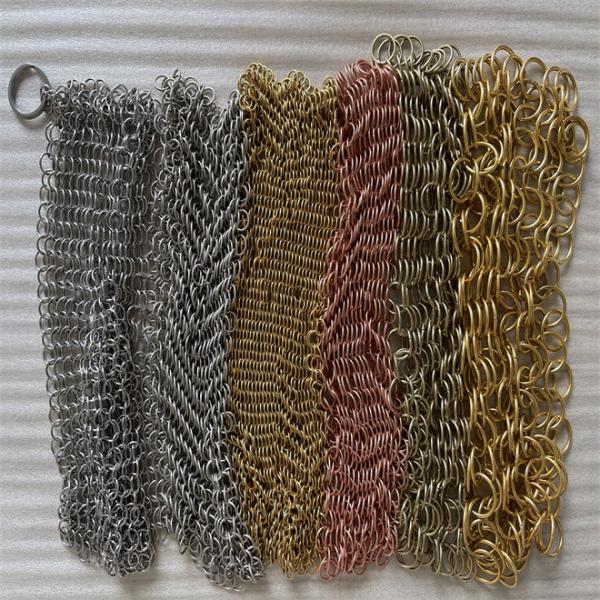 20mm ring diameter Stainless Steel Metal Ring Curtain Mesh for Interior