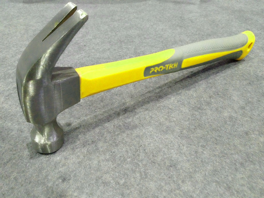 American Type claw hammer(XL0009-6), polishing surface and double colors rubber handle, durable, good price hand tools