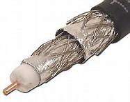 China RG6 Quad Shielded CATV Coaxial Cable 18 AWG CCS Conductor with CMR Rated PVC factory