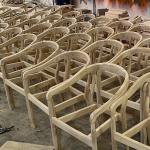 NO Folded Nordic Modern Stackable Solid Wood Banquet Chairs for Events Hotel