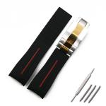 20g 22mm Leather Watch Band Strap RoHS 20mm Silicone Watch Band