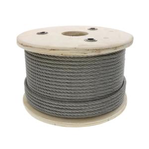 China 4mm/4.3mm High Tensile Galvanized Steel Wire Rope With Steel Core Construction factory