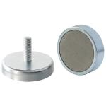 Rubber coated permanent Magnet, Red Plastic covered magent
