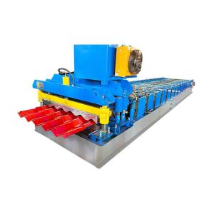 China Steel Roof Sheet glazed tile roll forming machine With Different Shapes factory