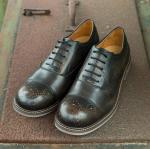 Black Round Toe Men's Casual Shoes Breathable Business Casual Sport Shoes