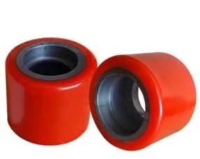 China Replacement PU Front Roller Load Wheels For Hand Pallet Jack 80*80mm factory