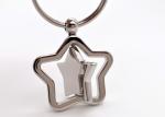 Souvenir Gift Cute Metal Keychain Iron Star Keychain Bulk Rotatable Iron