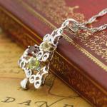 925 Silver Chain Christmas Tree Pendant Necklace(N12282)