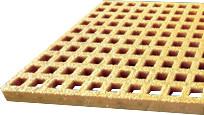 China Safety FRP Moulded Gratings , Slip Resistant Heavy Duty FRP Grating factory