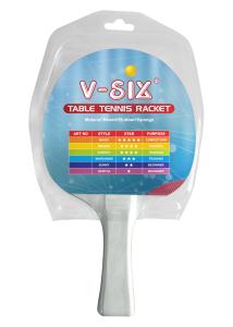 China Professional Table Tennis Racket , Long Handle Rubber Table Tennis Paddles Pimple Out factory