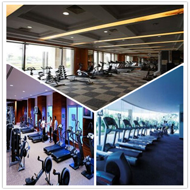 China 3W Foshan GYM Plastic PVC Interlocking Flooring Mat on sale