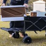 High Powered Off Road Sit Down Electric Wagon Cart / Electric Pull Wagon