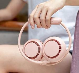 China Rechargeable Home Mini Application Outdoor Cooling Hanging USB Portable Neck Fan factory