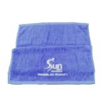 Hot sale blue cotton bath towels for stock pattern sale or logo embroidered